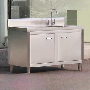 업소용 스텐싱크대 밀대 하부 세척 하부장 길이80x폭50x높이80 싱크대 선반 80 단일