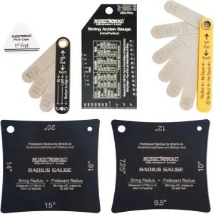 MusicNomad Precision 6개. 기타 설정 게이지 도구 세트 - 24페이지 추가. 설명서 및 보관 케이스 (MN604)