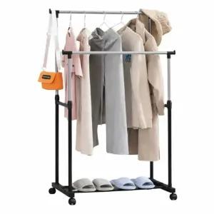옷걸이 옷장 원룸 미니 수납 이단행거 옷진열 이동식 다용도