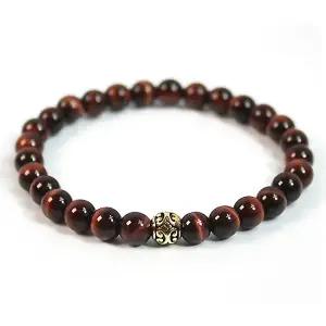 레드호안석 6mm 골드실버팔찌 RG62 실버색상선택