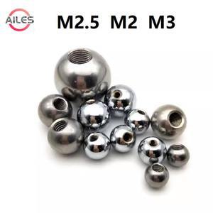 미터 나사 304스테인레스스틸 솔리드 하프 스레드 블라인드 홀 볼 2 5 3 스루 M2 M3 너트 비즈