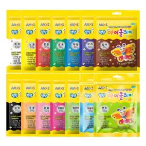 아모스 아이클레이 파우치 50g X 15색세트