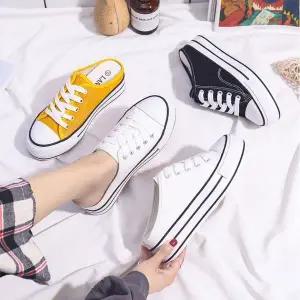 뮬 ZZ292426 키높이블로퍼 3컬러 블로퍼 캔버스블로퍼 여자키높