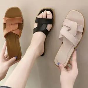 발편한 JO971805 여성 사무실 야외 외출용 크로스 샌들 슬리퍼