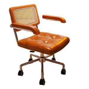 사무실 회전 의자 팔걸이 일본 컴퓨터 가죽 책상 가정용