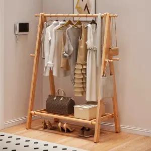 나무스탠딩 우드헹거 원목 미니 수납옷걸이 수입 행거 너도밤나무