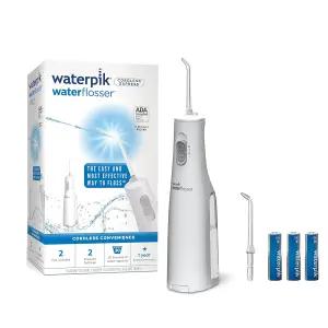 Waterpik 무선 물 세척기 여행 가정 배터리 작동 휴대용 ADA 승인 Cordless Express 흰색 WF-02