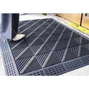 발매트 미끄럼방지 패드 매트 애쉬 업소용 브러쉬리스 발판 60x90cm 카펫 블