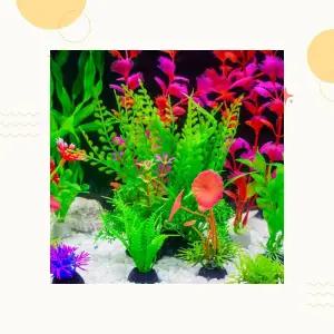 수족관 인공수초 구피 은신처 어항장식 잔디 조경 치어 꾸미기