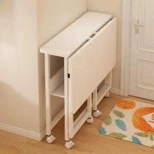 바퀴달린 접이식 테이블 탁자 확장형 컴퓨터 폴딩 식탁 책상 간이 노트북