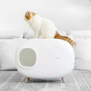 고양이화장실 변기 배변통 모래삽 후드형 반려묘 모래튐방지 사막화 소형 모래박스 숨숨집 오픈형