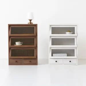 수납장 원목 원목수납장 다용도수납장 소품 정리함 수납함 빈티지가구 서랍장 5단