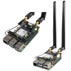 ZDE ZP590A PCIe to M.2 E 키 모자 WiFi7 6 6E 5 모듈 어댑터 확장 보드 라즈베리 파이 Wi-Fi 구글 TPU 7 BE200 WIFI6E AX210 MT