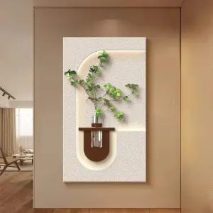 벽걸이 꽃병 액자 고급 인테리어 레스토랑 카페 화분 조명 주방 소품 벽