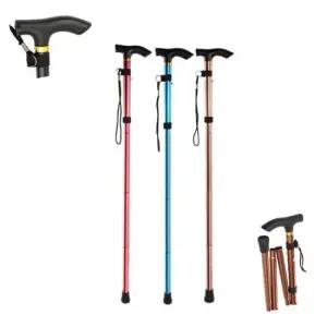 휴대용지팡이 접이식 어르신 효도 지팡이 할머니 보행 노인 보조기