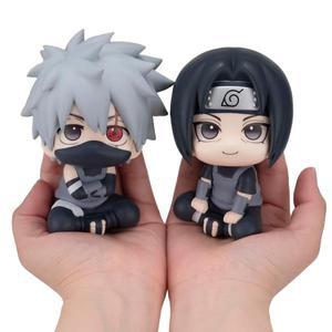 10cm 나루토 애니메이션 피규어 Shippuuden Uchiha 액션 Q 버전 Kakashi 입상 PVC 컬렉션 모델 인형 장난감