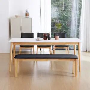 스칸디 빈츠 1600 1800 6인 세라믹 식탁세트 벤치형)