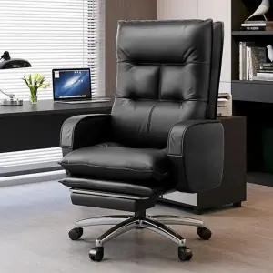 가죽 1인 의자 고급 리클라이너+발받침