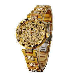 포시닝 여성 자동 브랜드 레터 공예 기계 골격 시계