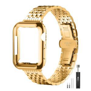 QUDAXI 슬림 메탈 밴드( 포함) 40mm 41mm 38mm 45mm 44mm 42mm 드레시 스테인리스 스틸 체인 스트랩 여성 iWatch 밴드 시리즈 9 8 7 6 5 4 3 2 1 SE2