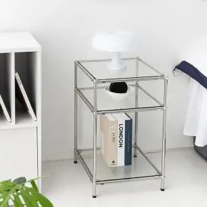 아트박스/마전동상회 조립식 협탁 선반 진열대 스텐 모듈 사이드 테이블