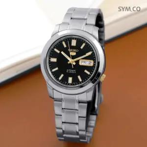 세이코5 SNKK17K1 오토매틱 데이데이트 아날로그 클래식 남자 메탈 시계 d