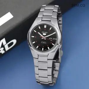 [세이코]5 SNK617K1 오토매틱 데이데이트 블랙 클래식 남자 메탈시계 d