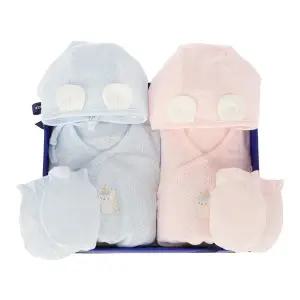 갤러리아 (쌍둥이임신축하말띠태교,출산)케잉모달배냇슈트,모자,손싸개2벌