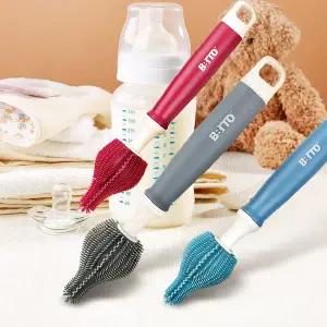 실리콘 젖꼭지 전용솔 미니 세척도구 소형 청소브러시 유아용품 위생관리 가정용