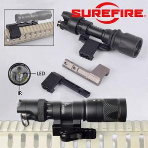 Airsoft Surefire 업그레이드 무기 총 라이트  스트로브 IR 적외선 M600B 토치 45 도 오프셋 마운트 M300 M