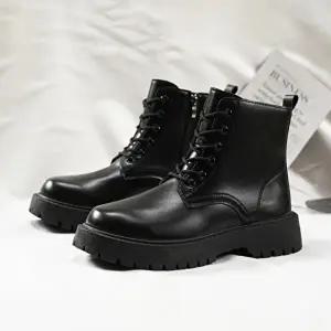 [옷자락]남자 가을 겨울 레더 워커 보온성 좋은 튼튼한 아웃솔 부츠