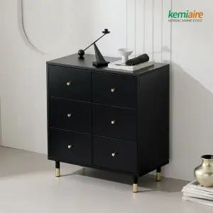 케미에르 스카라 800 포인트 3단서랍장(블랙에디션) KFT-304