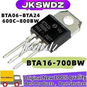 10개 100%  제품 (M) BTA16BTA12BTA20BTA24BTA10BTA06BTA08 -600C -800BW 트랜지스터 TO-220