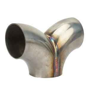 배기 Y형 커넥터 조인트 파이프 51577076mm 스테인리스 스틸 22.252.53.0인치 범용 어댑터 커플러 연결
