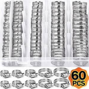 스테인레스 스틸 조절 호스 클램프 DIY 스크류 밴드 수도꼭지 물 파이프 패스너 자동차 연료 튜브 플라이