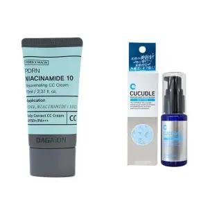 나이아신아마이드 톤업 씨씨 CC 크림 니들샷 소프트모공커버 여자비비 여성 메이크베이스 흔적 비타민 C비