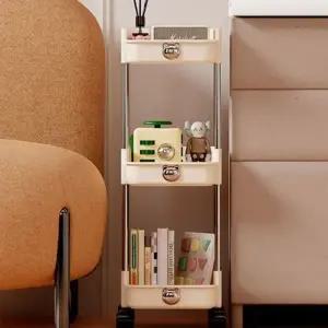 [아도라하우스]틈새수납장 플라스틱 트롤리 수납장 3단