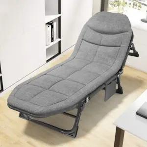 [아도라하우스]접이식 그레이 간이침대