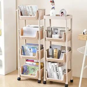 [아도라하우스]다용도실 틈새 수납 플라스틱 서랍장 4단