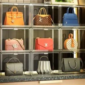 [아도라하우스]투명 아크릴 가방 보관함 1개