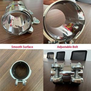 자동차 배기 파이프 커넥터 범용 2인치2.5인치 클립 스테인리스 스틸 조인트 클램프 내구성  스냅온