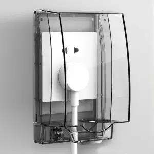 무타공 접착식 콘센트 커버/화장실 욕실 가리개 덮개