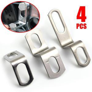 바이크 오토바이 배기 파이프 브래킷 스테인리스 스틸 고정 액세서리 ZL형 수정 클램프