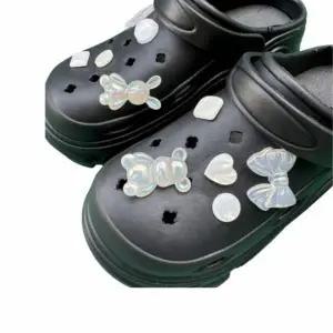 DIY 신발 꾸미기 구멍 슬리퍼 오로라 곰돌이 장식 샌들