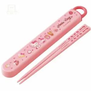 스토어-다유 헬로키티 캐릭터 슬라이딩 케이스 젓가락 16.5CM 헬로키티런치준비물