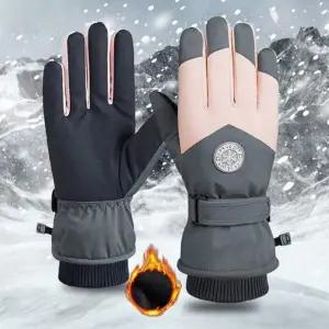 [셀러에이드]남녀공용 겨울용 방한 장갑 방수 스마트폰 터치 가능 보드 장갑