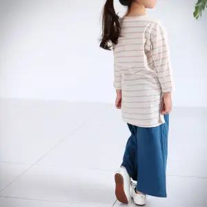 [예루예나] 여아 긴팔티 린넨 ST 사선 엣지