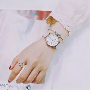 레이어드 디자인 손목 밴드 시계 여성용 팔찌 스타일 워치