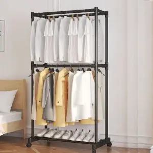 이동식 모던 더블 2단 행거 더블