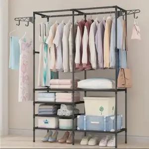조립식 드레스룸 철제 무볼트 행거 빅사이즈